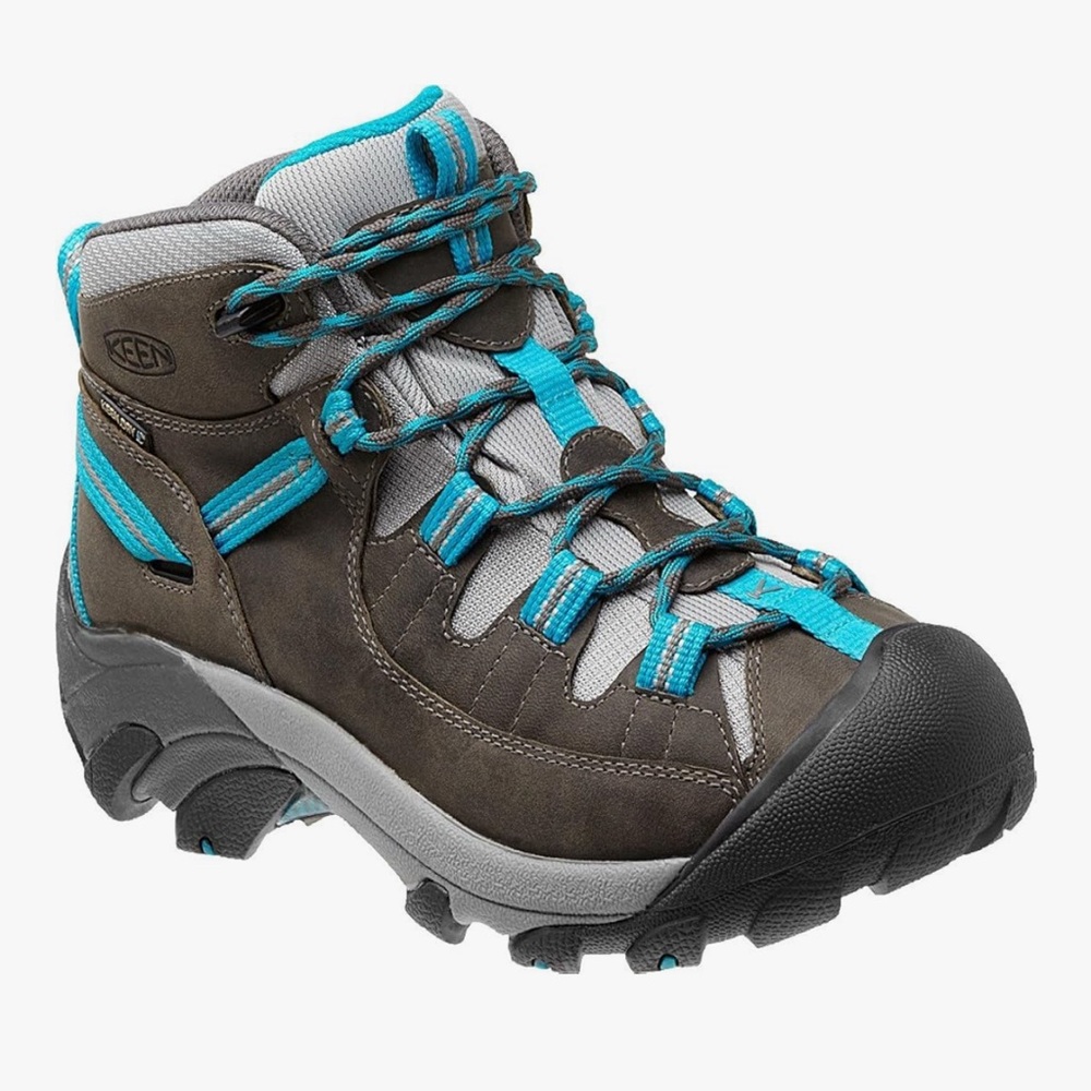 NWT Keen Targhee II Mid Charcoal Teal Outdoor Waterproof Hiking Boots Size 7